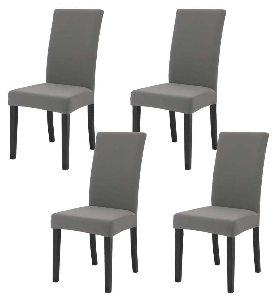 Set mit 4 elastischen Stuhlhussen für das Esszimmer, abnehmbar und waschbar, moderne elastische Hussen für Zuhause, Hotel, Bankette, Partys, Deko...