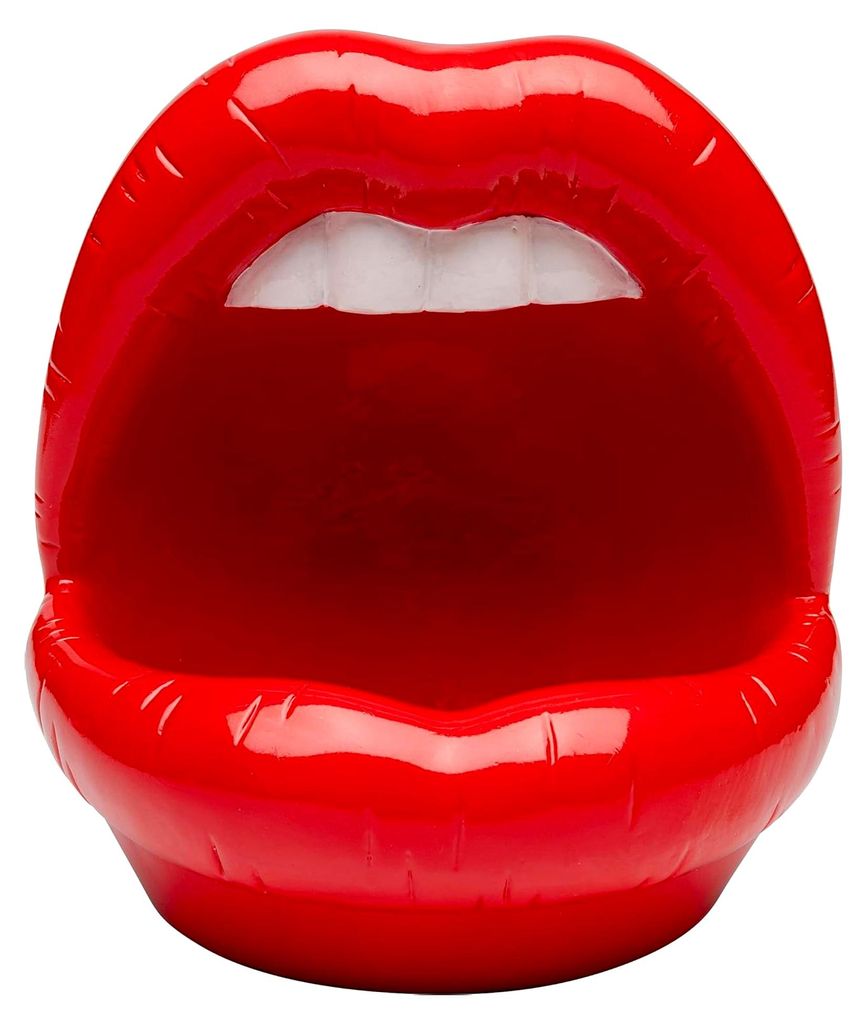 Kare Design Dekoobjekt Lippen, Rot, Wohnaccessoires, Handgefertigt, 20x18x21 cm (H/B/T)