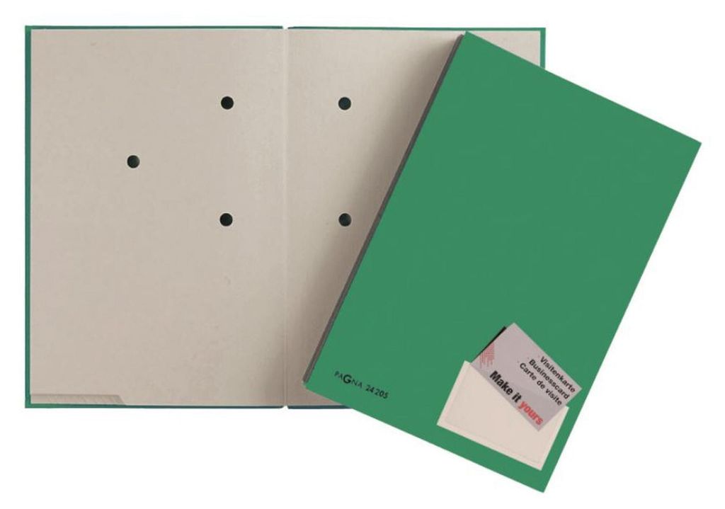 PAGNA Unterschriftenmappe Color DIN A4 20 Fächer grün