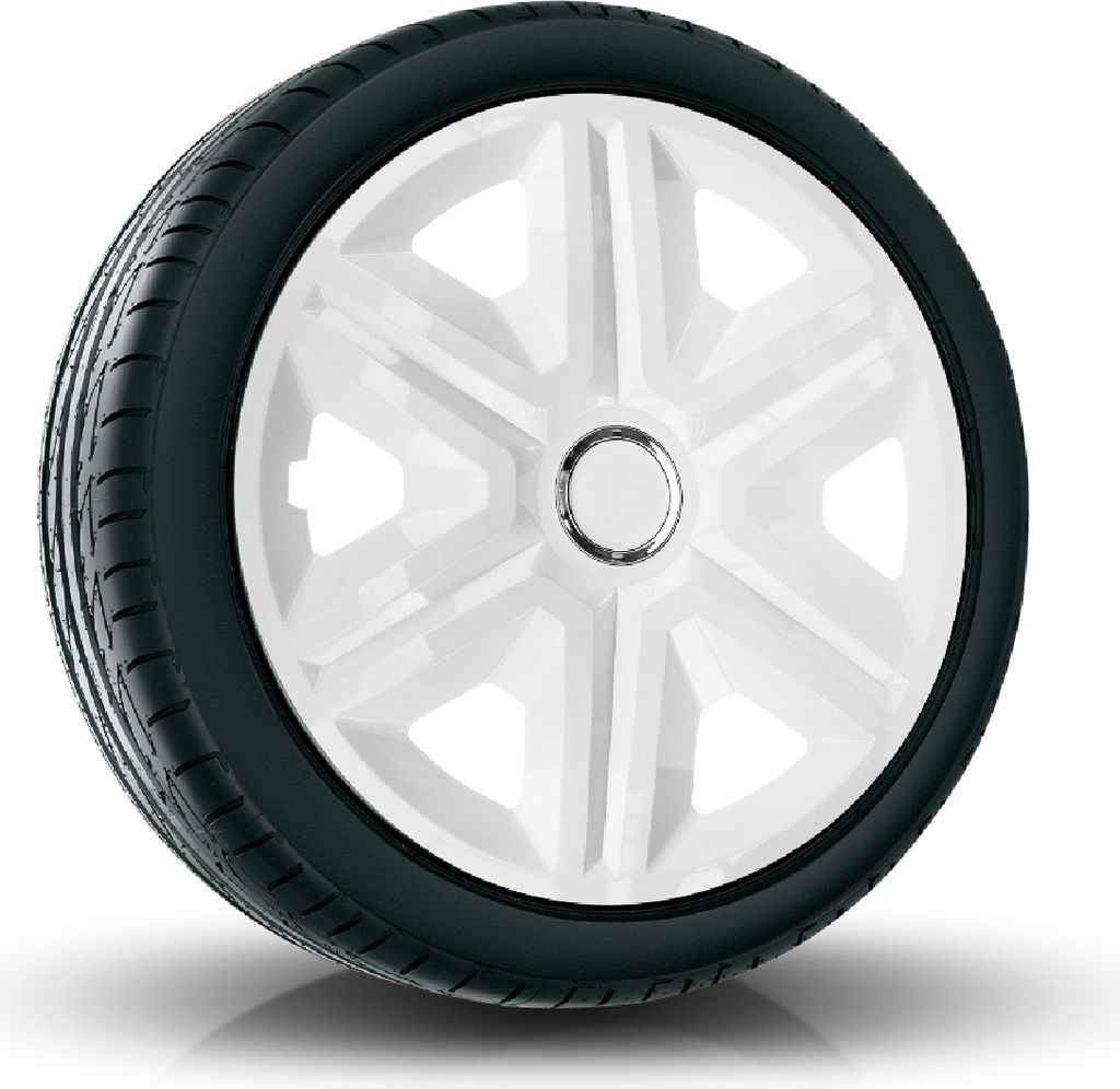 Radkappen Radzierblenden (4Stück) 14 Zoll weiß FAST Z458736