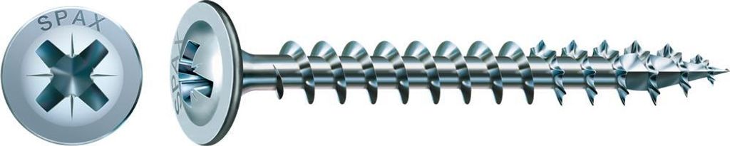 Spax Rückwandkopf, Kreuzschlitz Z Vollgewinde WIROX A9J, 5,0x20, 0281010500202