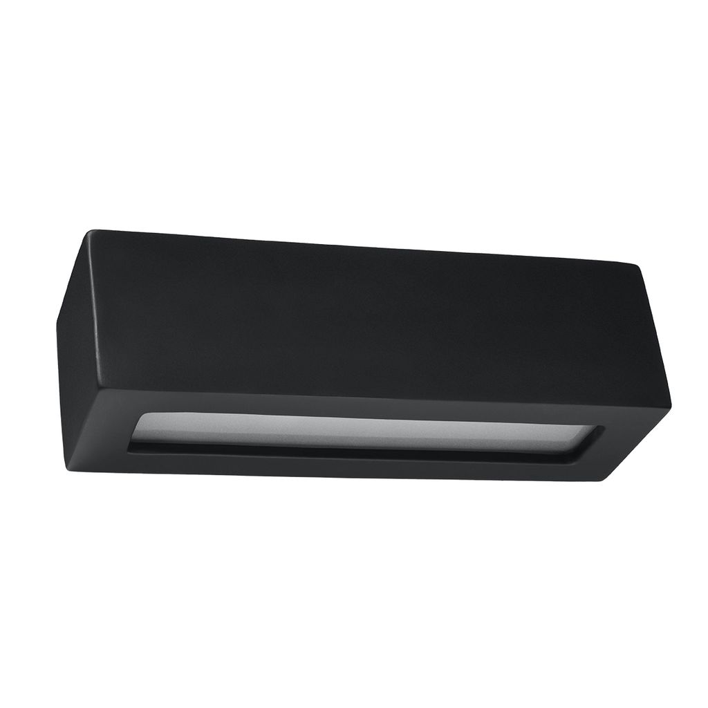 Kinkiet VEGA czarno-biały 1xE27x60W ceramika / gips Zdjęcie produktu 