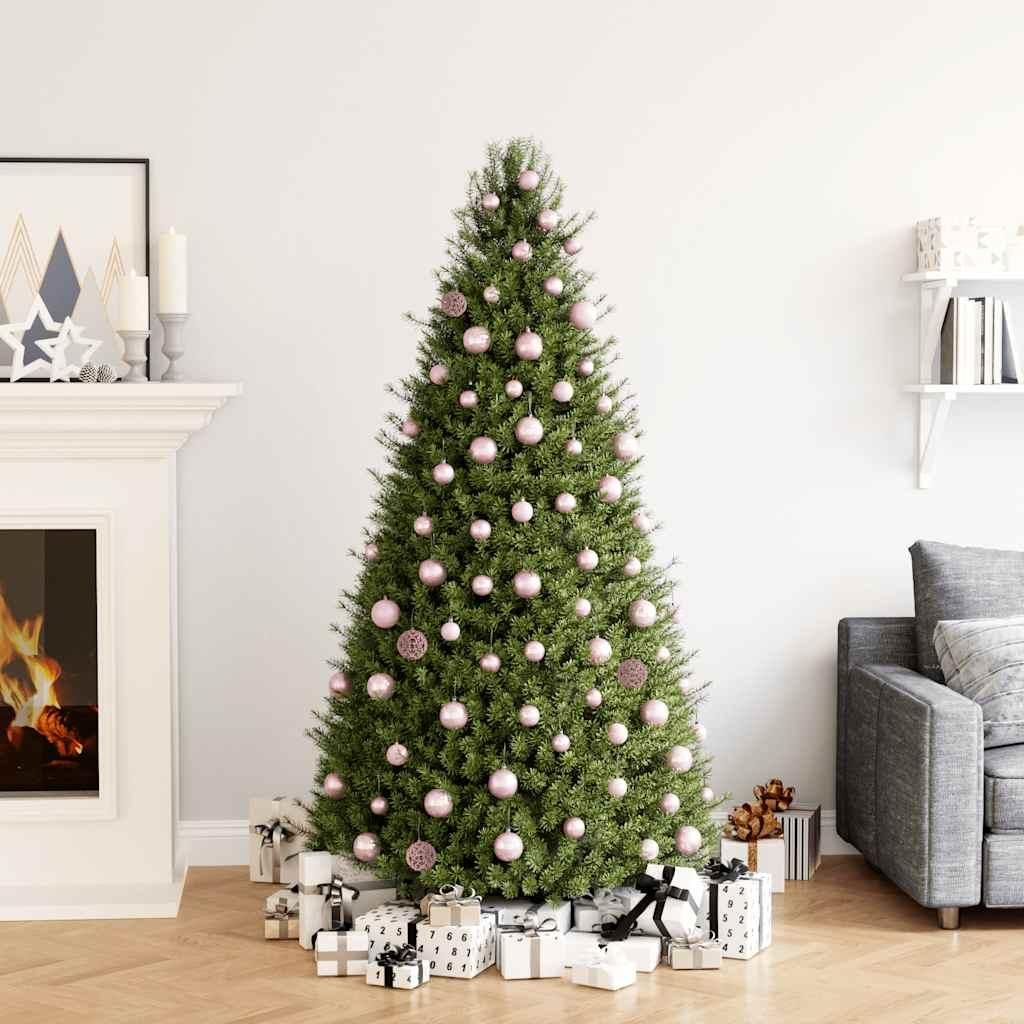 vidaXL 100-tlg. Weihnachtskugel-Set Rosa