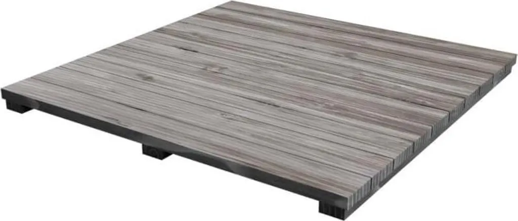 Insert en bois d'acacia vieilli Big Green Egg pour table de cuisine