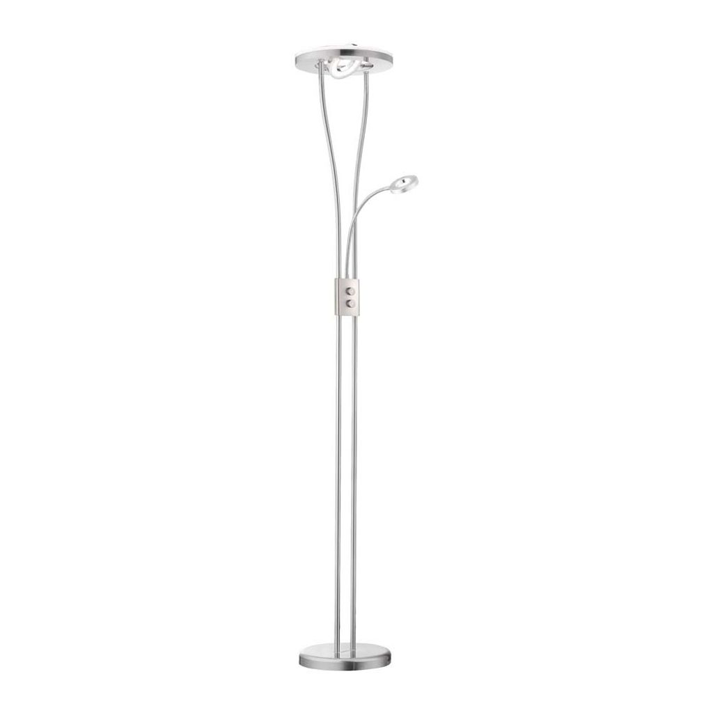 LED Deckenfluter, inkl. Lesespot, dimmbar, beweglich, H 198 cm