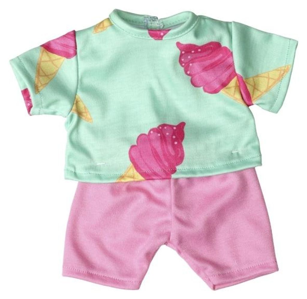 Skrallan Puppenkleidung Set Shorts und T-Shirt für 36-40cm Puppen