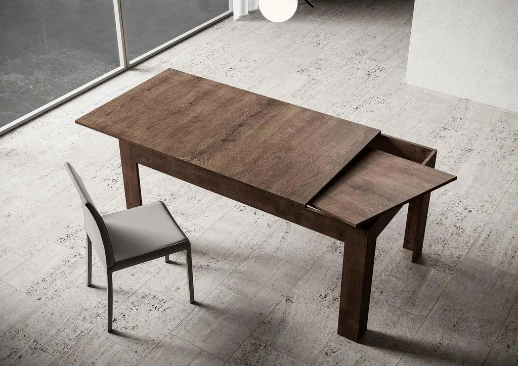 Table de salle à manger gain de place extensible 160-220 cm Itamoby Bibi noyer - 3