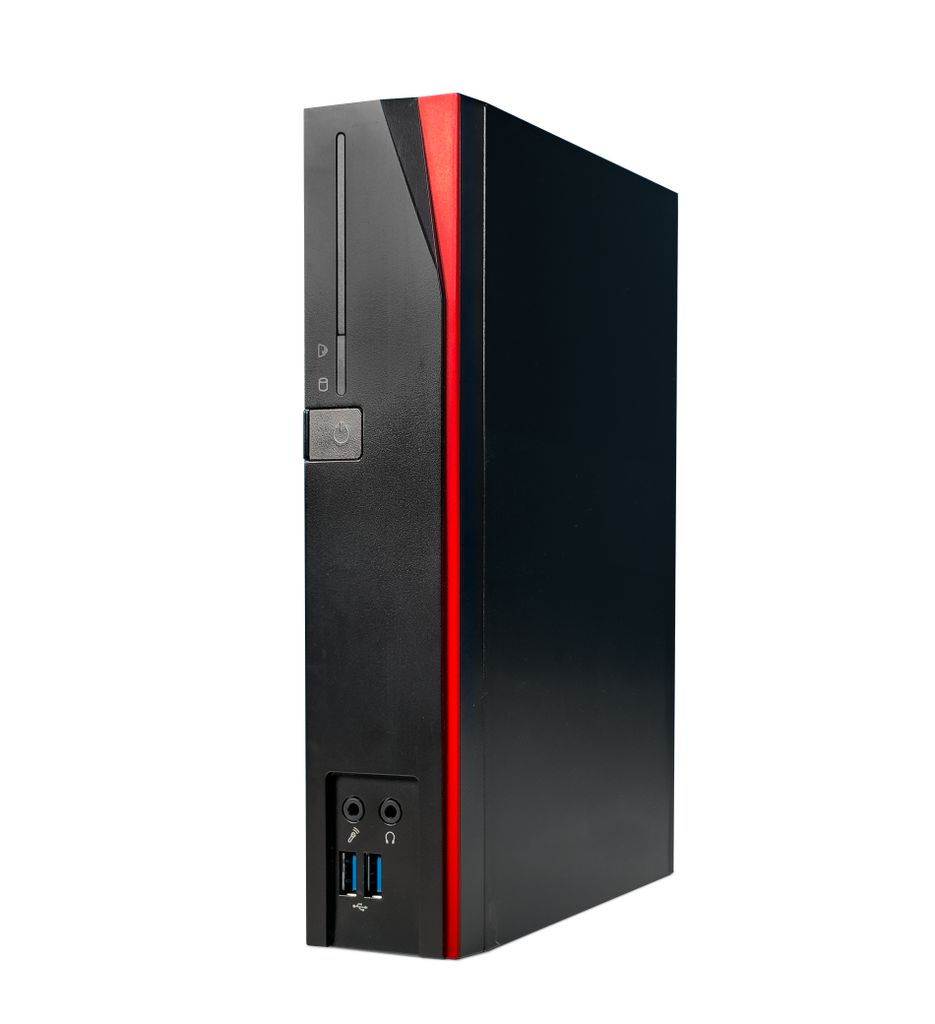 Fujitsu - Mini Pc mit Intel CPU - Leiser Desktop / Computer bis zu 2,8 GHZ - 8GB DDR4 RAM - 128GB SSD - inkl Windows 11 Pro - Greed Mousepad