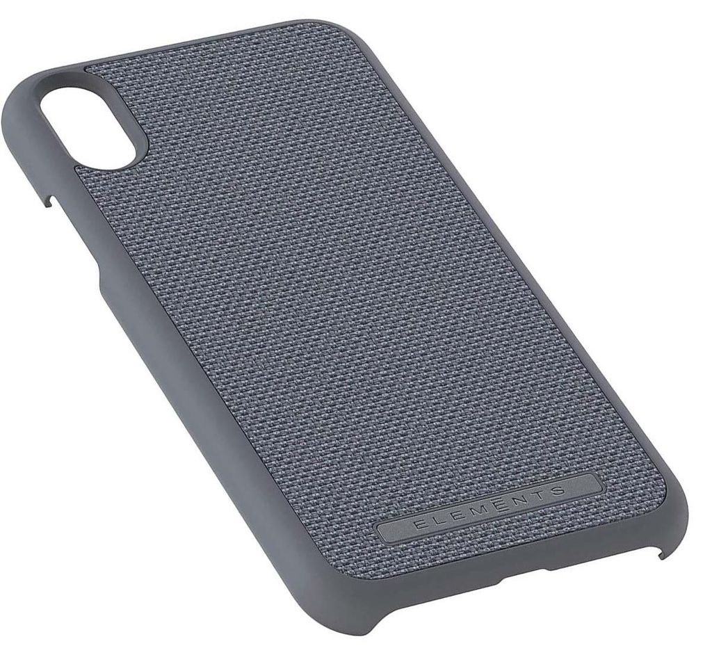 Nordic Elements, Schutzhülle iPhone Xs Max kompatibel Apple Pay kabelloses Laden, Grau