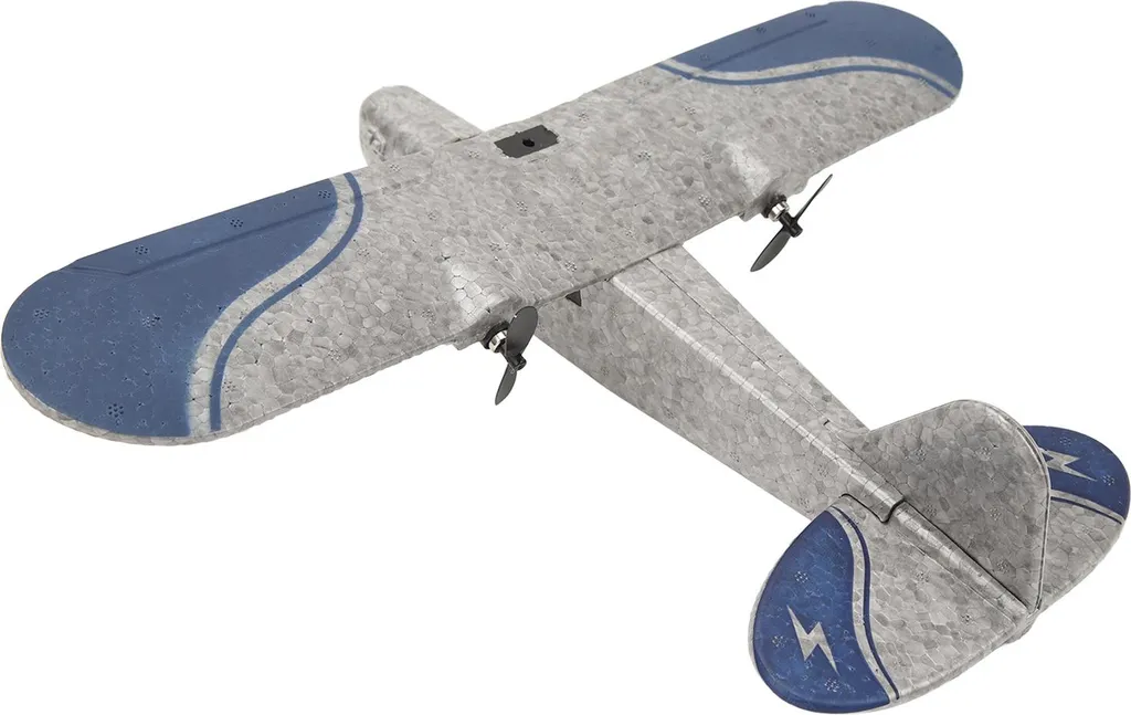 Avion de chasse télécommandé RC avec éclairage LED et triple batterie - 2