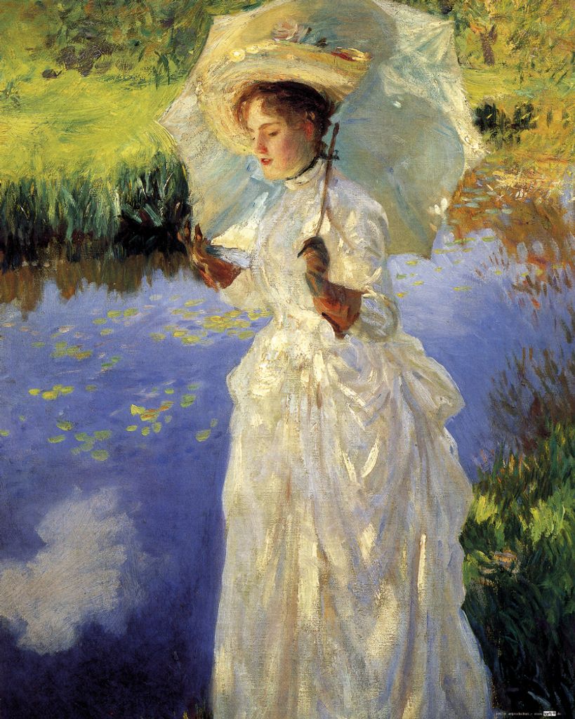 John Singer Sargent Kunstdruck Bild - Ein Morgenspaziergang, 1888 (50 x 40 cm)