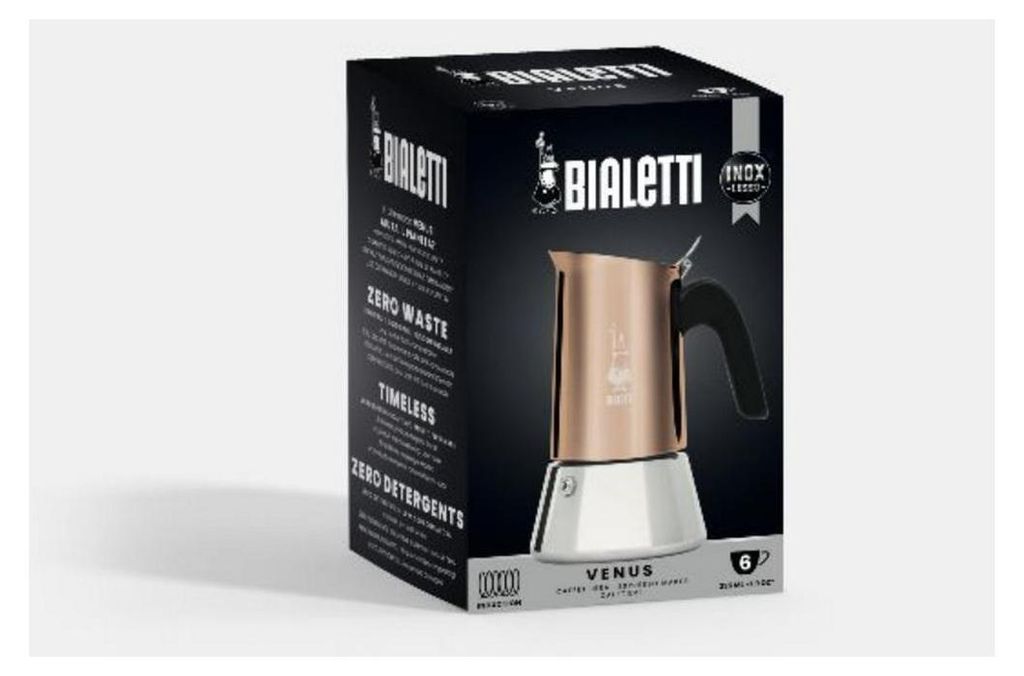 Bialetti Venus moka pot 0,24 l cuivre, acier inoxydable Image du produit 