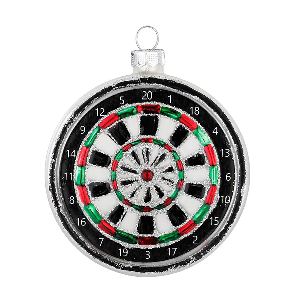 Christbaumschmuck Dartscheibe 8cm bunt Produktbild 