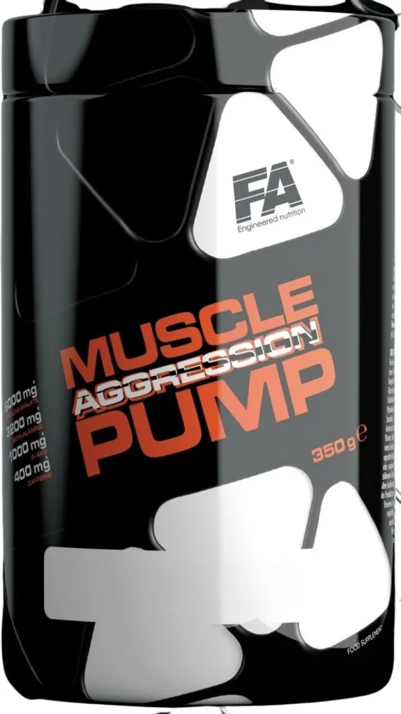 Pré-Entraînement Muscle Pump Aggression pour Énergie et Focus 350g
