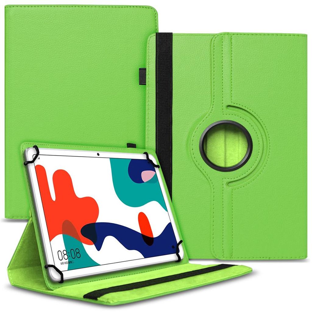 Tablet Tasche für Huawei MatePad SE 2022 Hülle Schutzhülle Schutz Case DrehbarFarbe Uni 360 Taschen:Grün