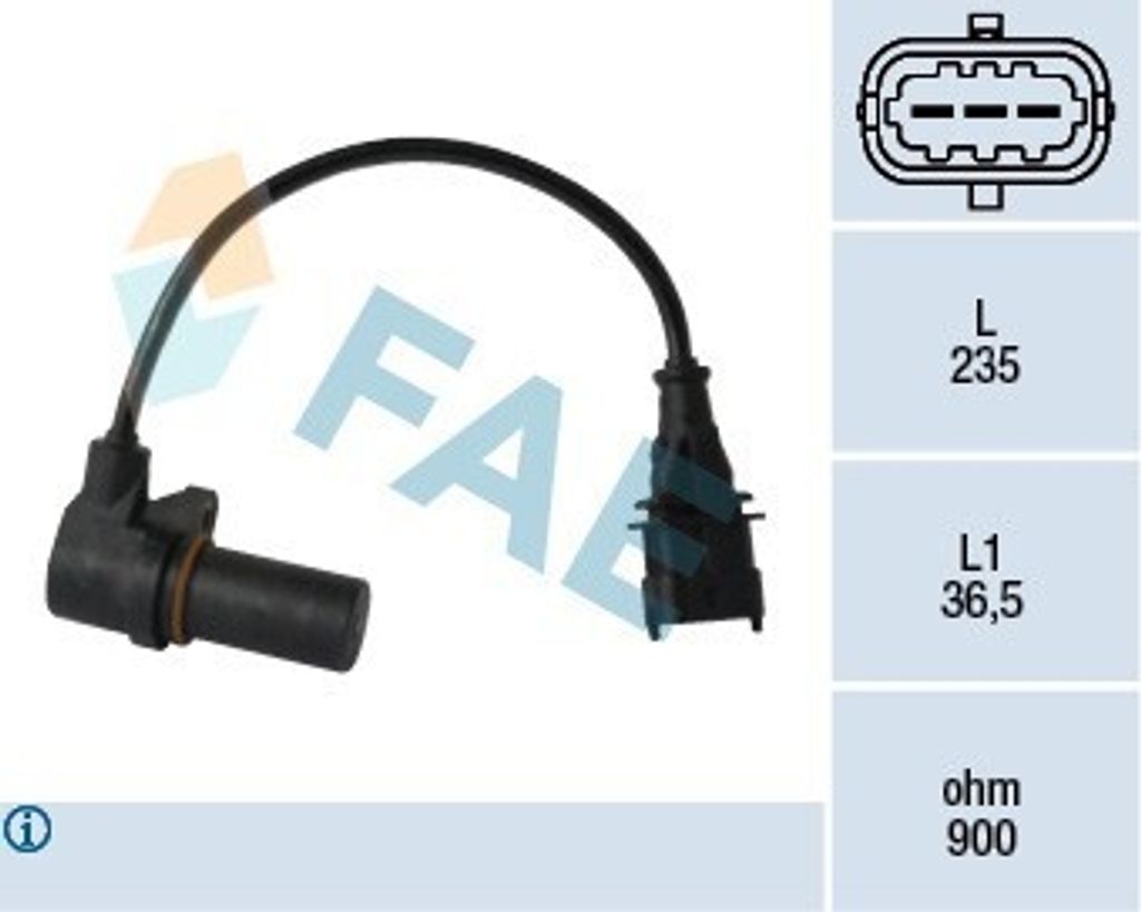 FAE 79068 Kurbelwellensensor Impulsgeber für OPEL Astra H Caravan (A04) 235mm