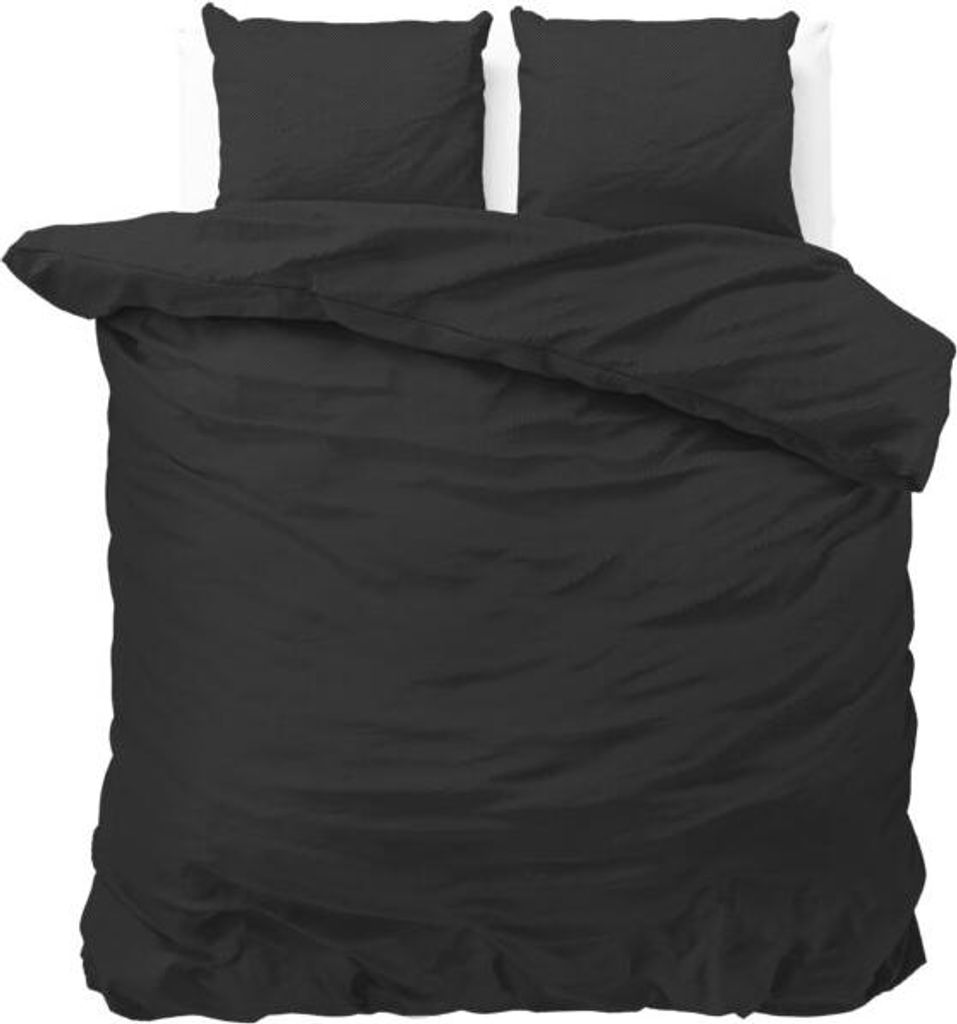 Sleeptime Satin Point Schwarz 200 x 220 cm