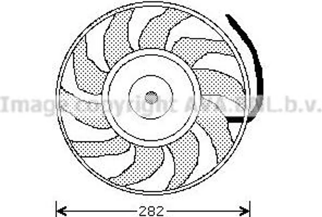 Ventilateur moteur électrique 12V pour A6 4A - Pièce OE 4A0959455 AVA