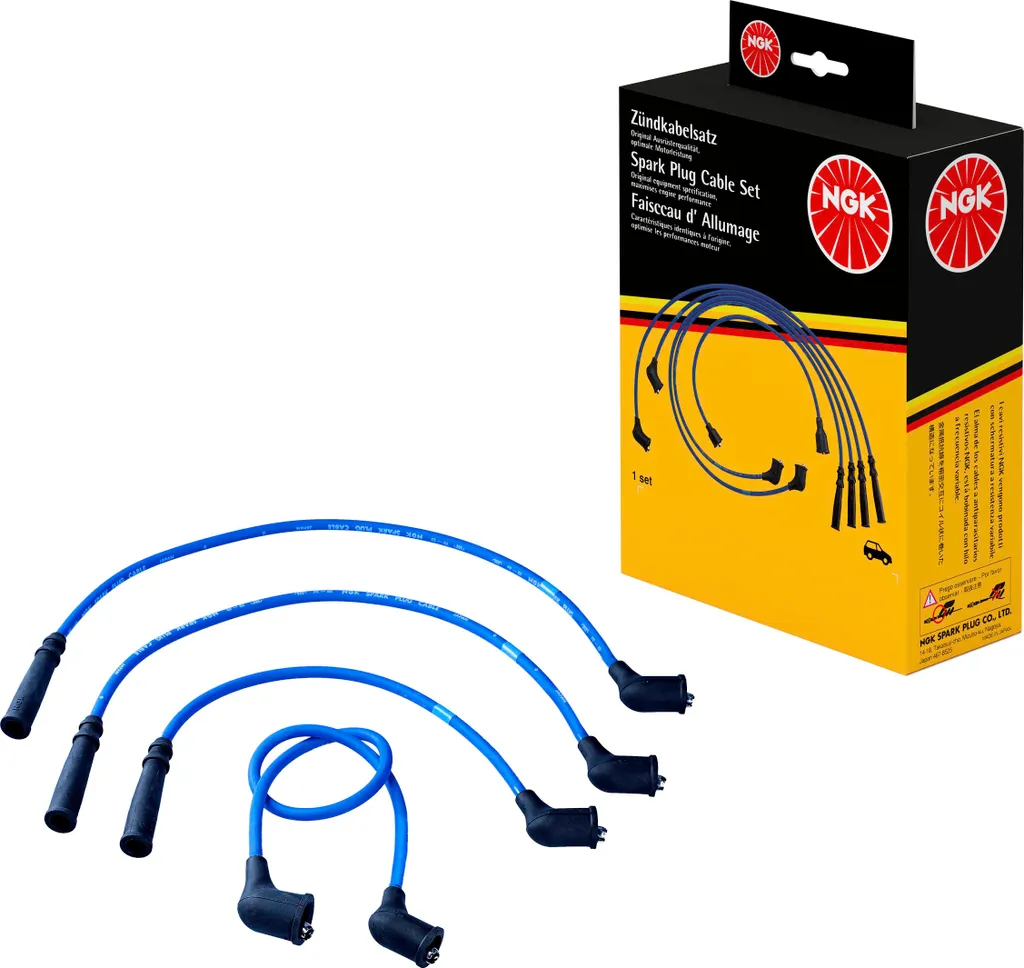 Kit câbles d'allumage bleus NGK Subaru Justy avec isolation renforcée