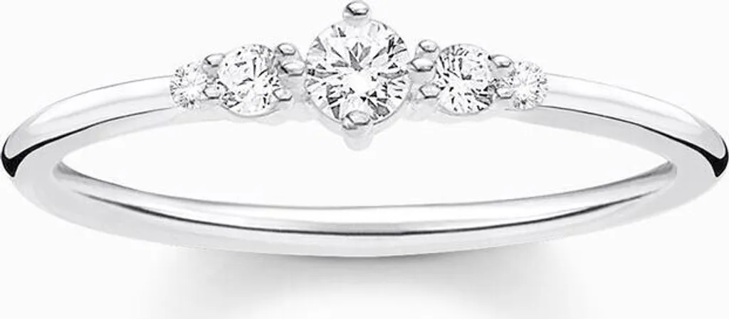 Bague Thomas Sabo TR2324 Argent 925 : Fini le Ternissement, Taille 50 Fixe