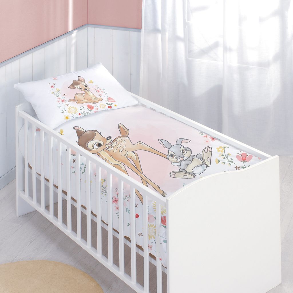 Baby Wende Bettwäsche Disney Bambi 100 x 135 cm 100% Produktbild 2