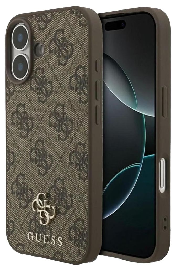 Funda Guess 4G MagSafe para iPhone 17 - Marrón, modelo Imagen del producto 