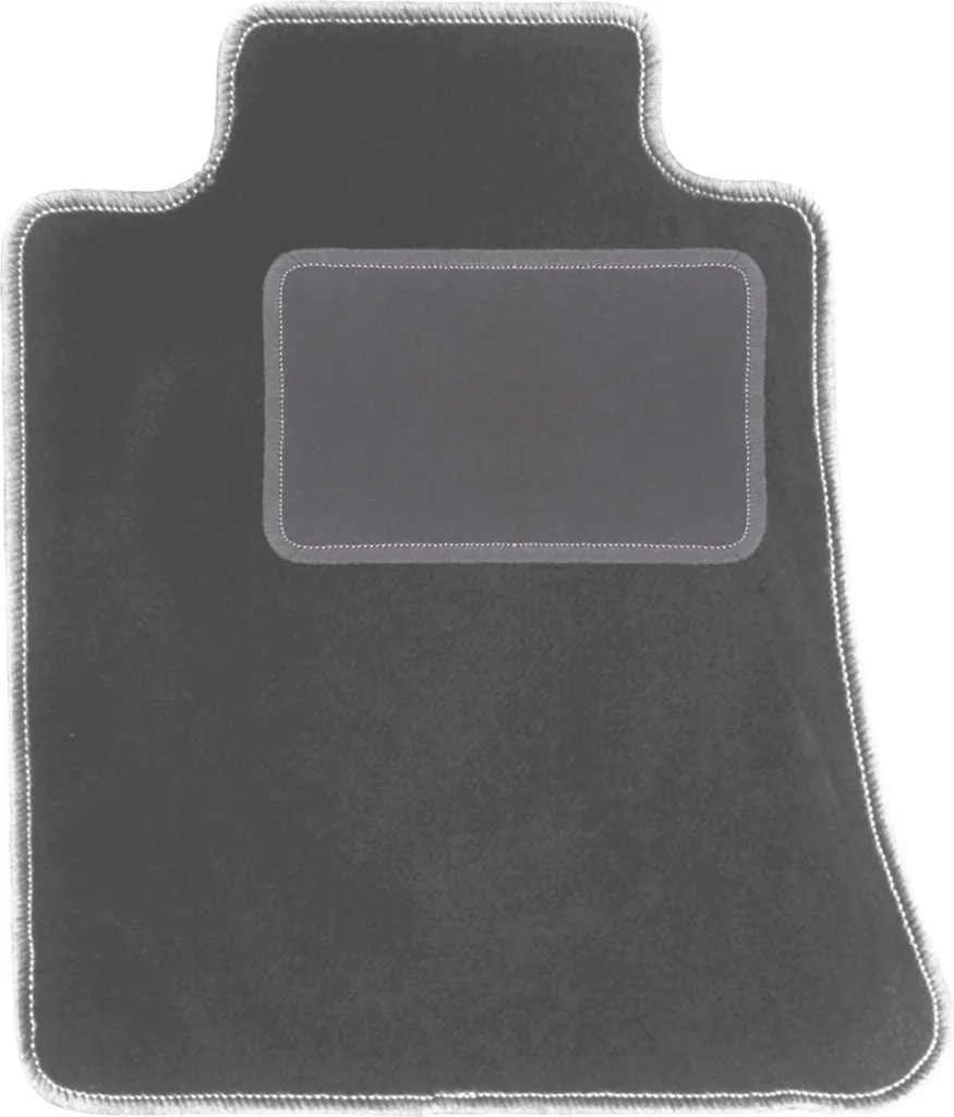 Tappetino conducente in velluto grafite compatibile con Alfa Romeo Giulia 4x4 (4WD) (2016-, berlina) – con fissaggi – su misura