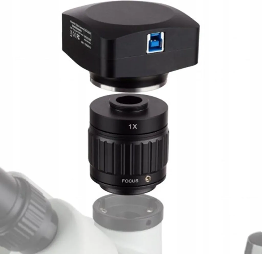 Adaptateur focus réglable 0.35x pour imagerie de stéréomicroscope