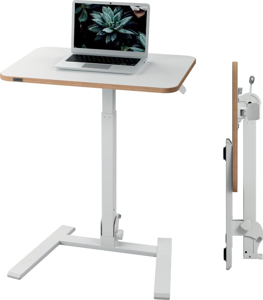 LEITZ Sitz-Steh Workstation Ergo Compact klappbar weiß