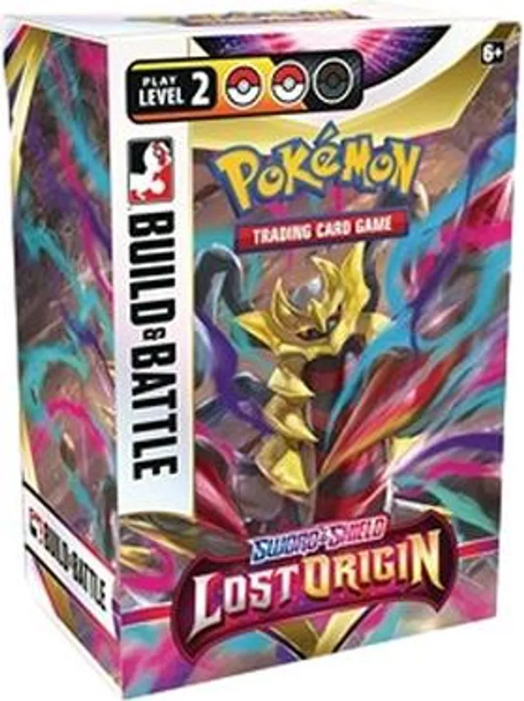 Kit Build & Battle Pokémon Lost Origin contenant 4 Boosters et Deck de 40 Cartes