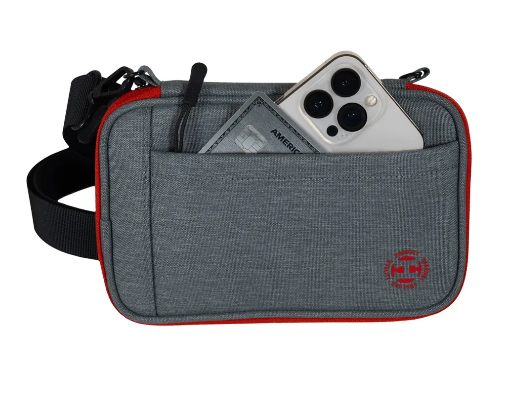 Porte-cartes XL Gris en Aluminium - Boîtier Rigide Anti-RFID Grand Format