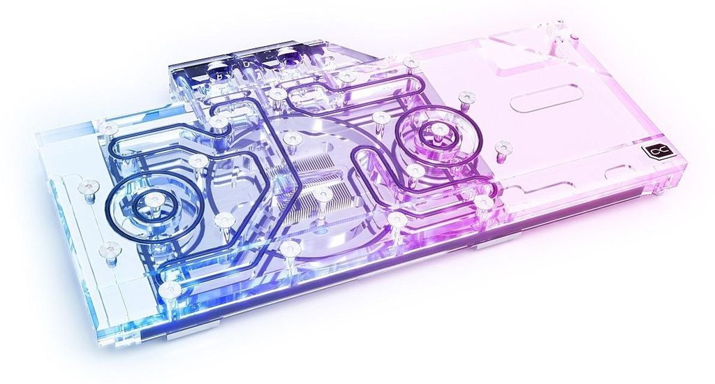 Eisblock Aurora Acryl GPX-A Radeon RX 6800/6800XT Reference mit Backplate, Wasserkühlung