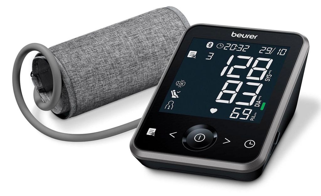 BEURER Ciśnieniomierz na ramię 2x120 Sp. LCD BT Batt/Netz Zdjęcie produktu 