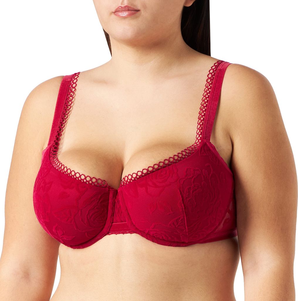 Triumph Velvet Rose Spotlight WHP BH mit Bügel, Farbe: Rot (Rosso Masai), Größe: 80F