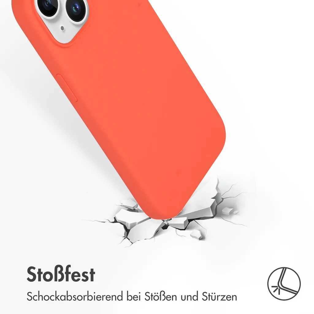 Cover iPhone 15 MagSafe Accezz Nectarine | Silicone Liquido Professionale - 4