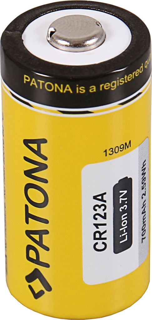 PATONA Akku CR123A 16340 Zelle Li-Ion 3,7V 700mAh