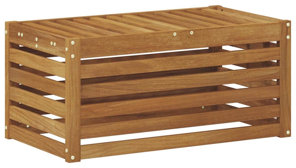 vidaXL Outdoor Hocker Bank Natur 79 x 43 x 37 cm Massivholz Akazie