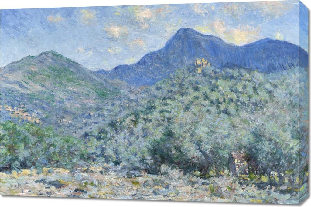 Bild 90x60cm Valle Buona, Nähe Bordighera, Monet Vintage