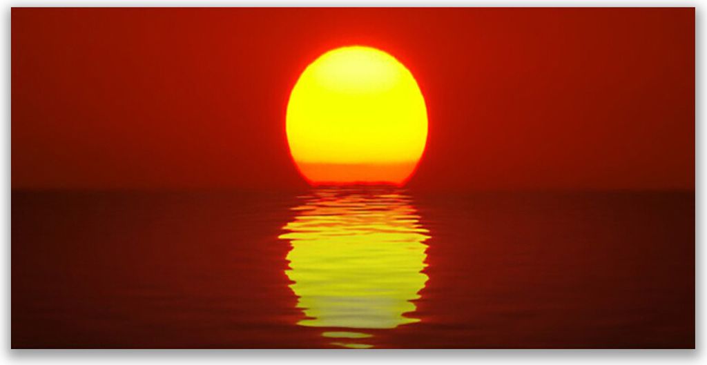 Tulup Leinwand-Bilder 140x70 Wandbild Canvas Kunstdruck Sonnenuntergang Meer Landschaf