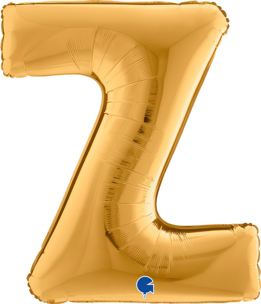 Riesenbuchstabe Folienballon 40"/102cm | Gold #Z