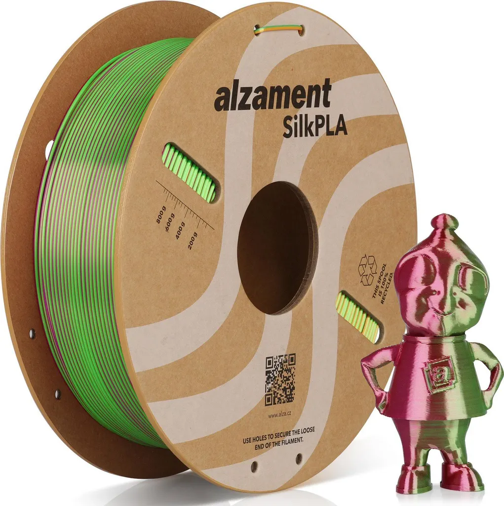 Filament PLA magique tricolore Alzament 1kg pour figurines et décors