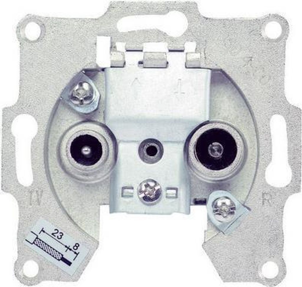 Renkforce Antennendose TV, UKW Unterputz Durchschleifdose (RF-4470400)