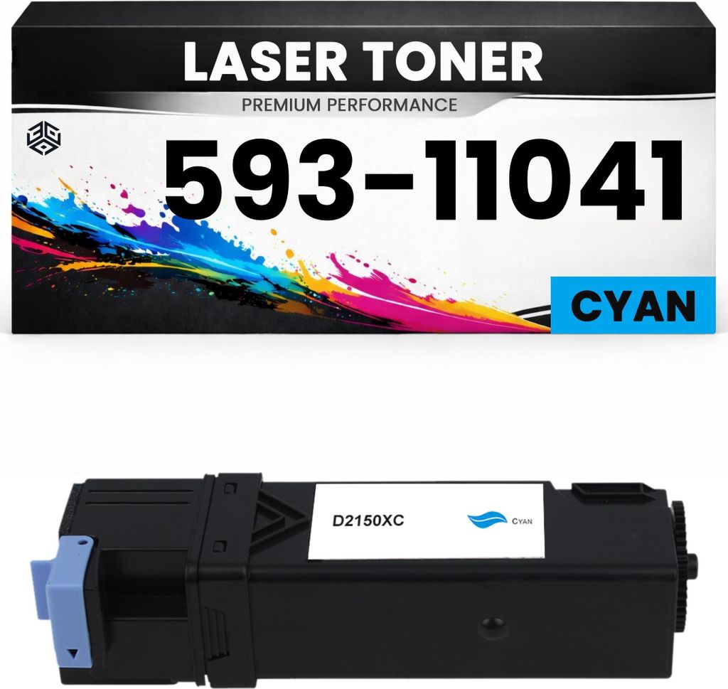 Toner 593-11041 Cyan für Dell 59311041 Premium Alternative für Dell 2150cdn, 2150cn, 2155cdn, 2150, 2155