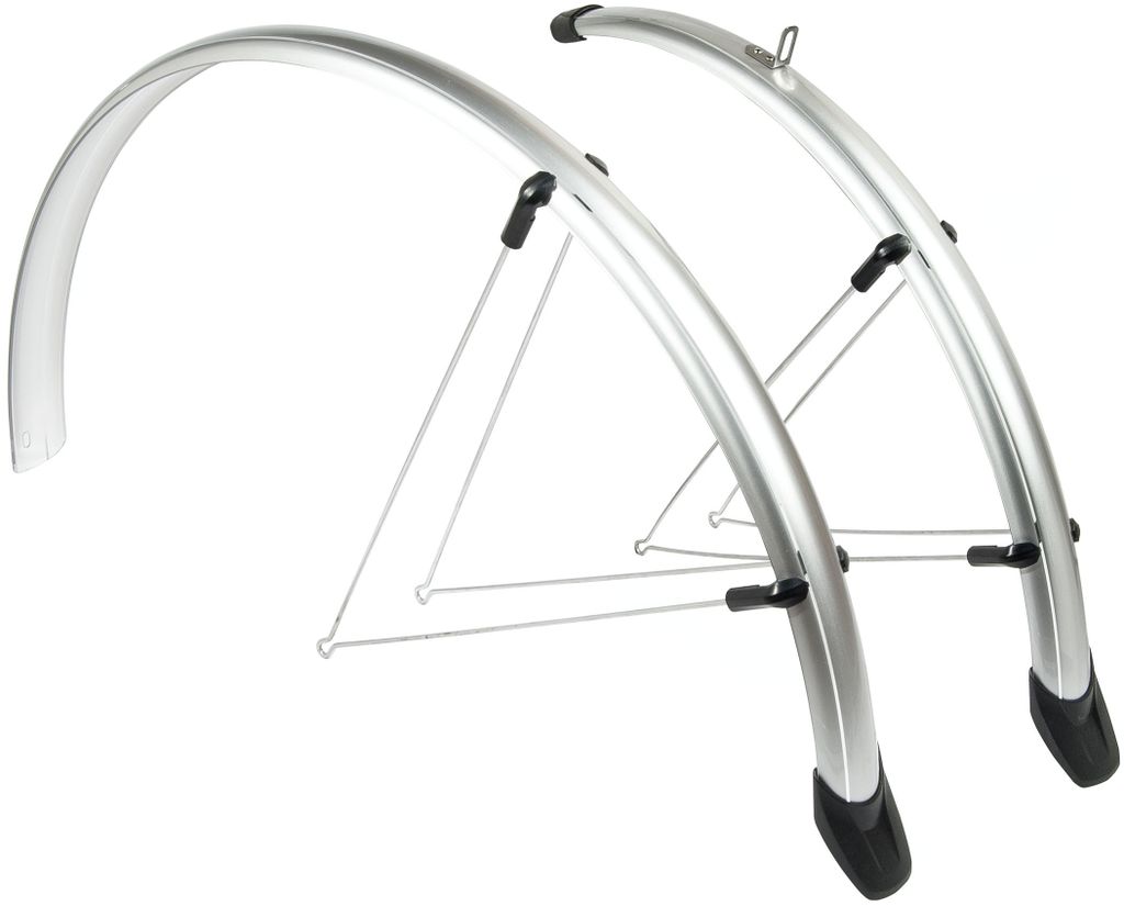 Eurofender kotflügelset Rapido 28 Zoll 46 mm Kunststoff silberfarben