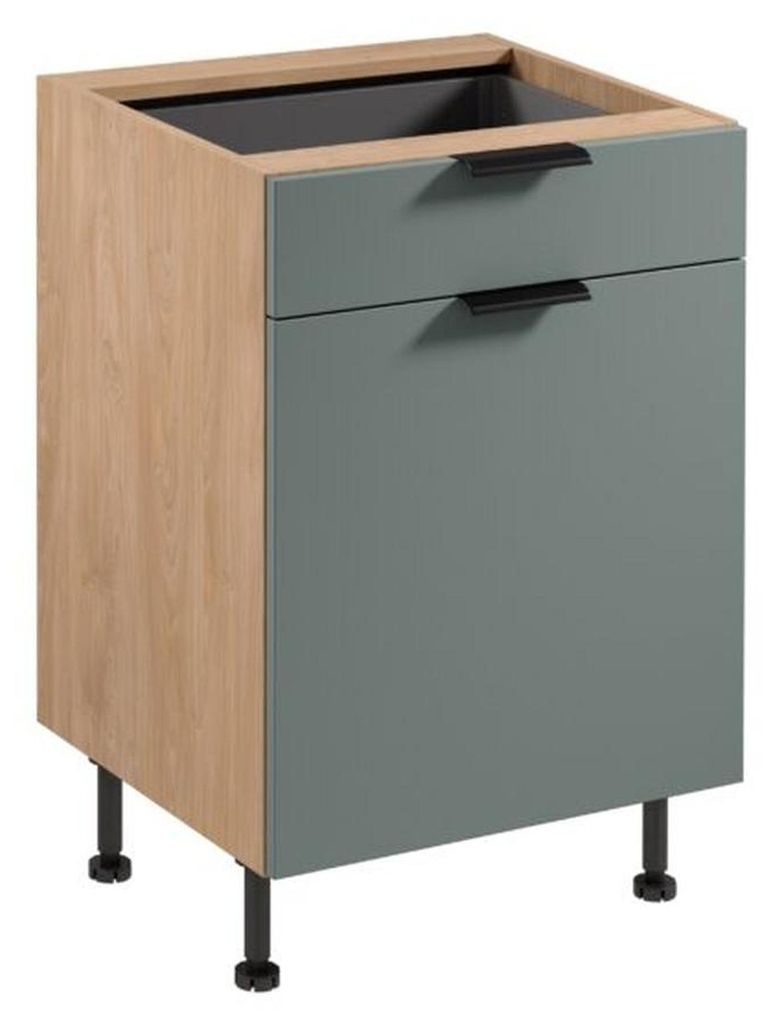 Küchenschrank Stauraumschrank Basisunterschrank Schublade Regale Holz