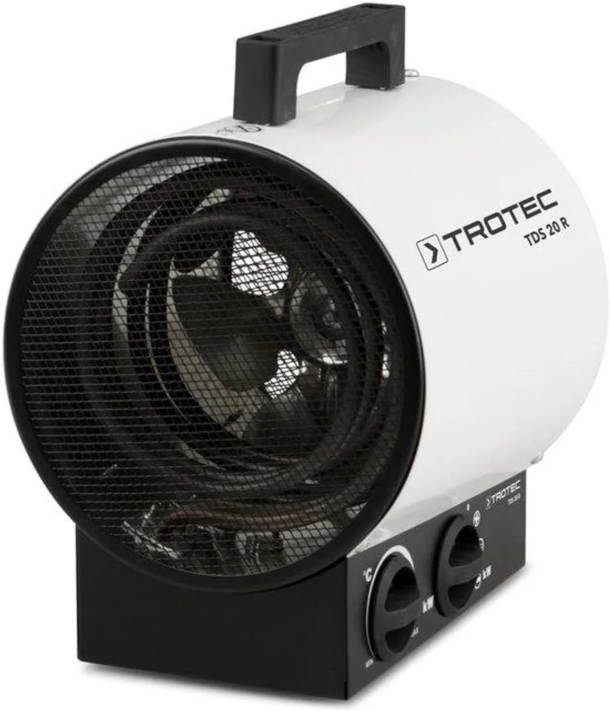 Radiateur électrique 3000W avec 3 niveaux de chauffe réglables - Noir