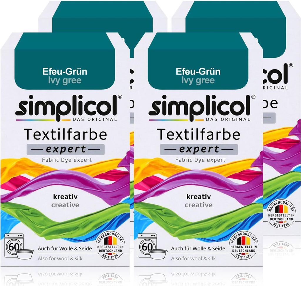 Simplicol Textilfarbe expert Efeu-Grün 150g - Farbe zum Produktbild 