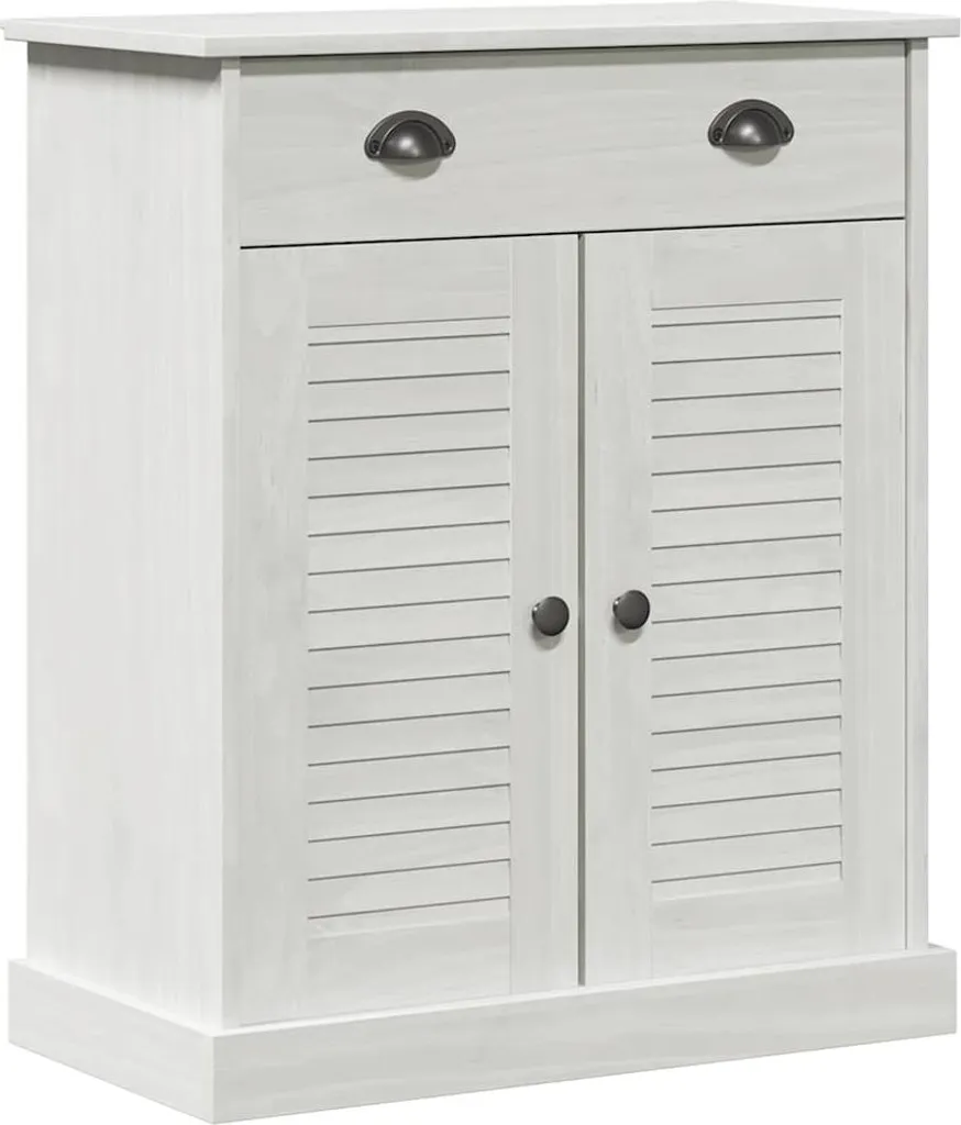 vidaXL Mobile da bagno VIGO Bianco e bianco antico 68 x 34 x 80 cm