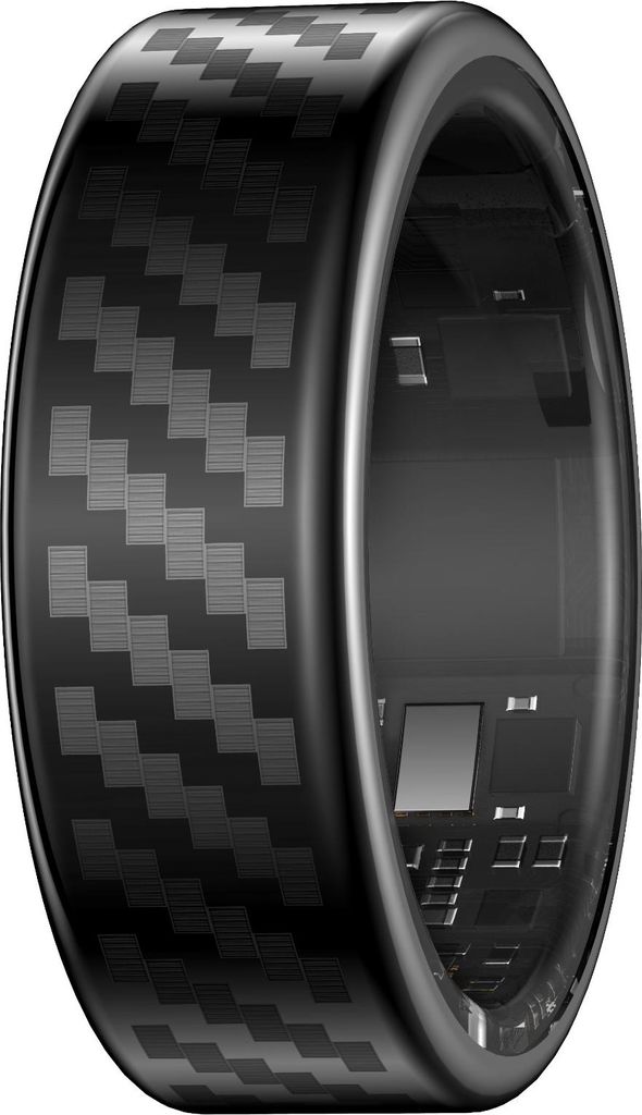 INF IP68 Wasserdichter Smart Ring: Herzfrequenz, Schlaf, Benachrichtigungen Schwarz 8