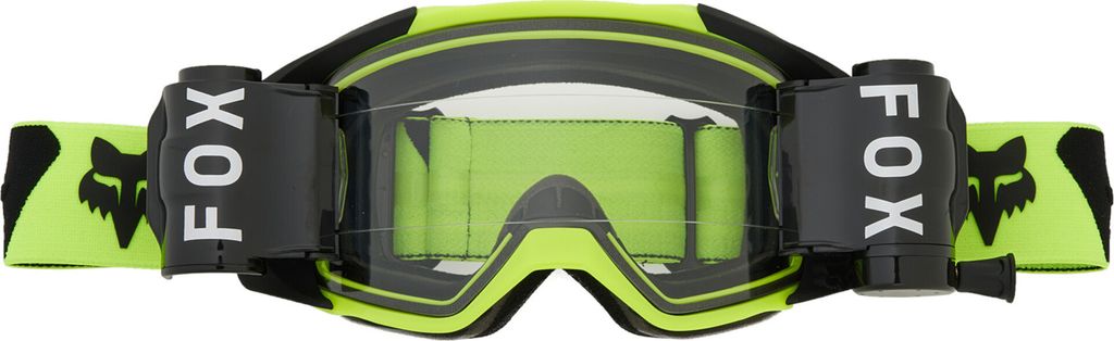 FOX Vue Roll Off Motocross Brille, schwarz/gelb, Einheitsgröße